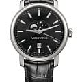 Aerowatch Aerowatch 08937 AA02  08937 AA02 кварцевые мужские часы черный циферблат, браслет кожаный — вид спереди